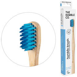 Humble Brush Sensitive Bamboo Toothbrush (Sensitive, Blue)