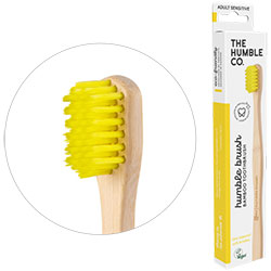 Humble Brush Sensitive Bamboo Toothbrush  Sensitive  Yellow 