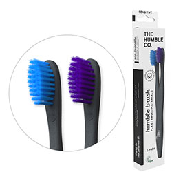 Humble Brush Plant Based Toothbrush (Sensitive, Blue&Purple)