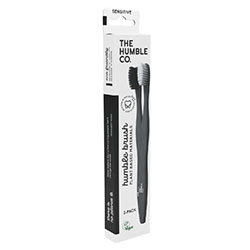 Humble Brush Plant Based Toothbrush (Adult, Sensitive, Black&White)