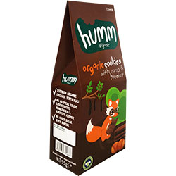 Humm Organic Cookies With Carob & Hazelnut 55g