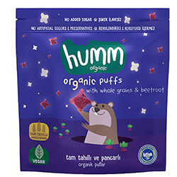Humm Organic Puffs with Whole Grain & Beetroot 30g