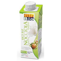ISOLA BIO Organik Glutensiz ve Şeker İlavesiz Fındıklı Pirinç İçeceği 250ml