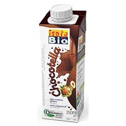 ISOLA BIO Organik Chocotella Glutensiz ve Kakaolu Fındıklı Pirinç İçeceği 250ml