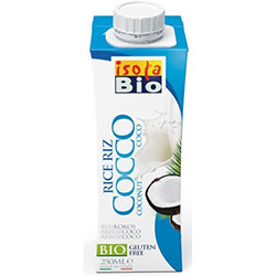 ISOLA BIO Organik Laktozsuz ve Glutensiz Hindistancevizi Sütü & Pirinç İçeceği  Rice Coco  250ml