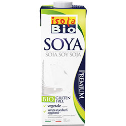 ISOLA BIO Organik Laktozsuz ve Glutensiz Soya Sütü  Soya Premium  1lt