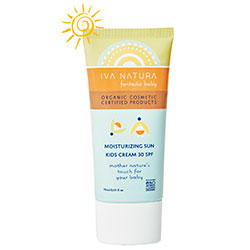 IVA NATURA Organic Kids Sun Cream  Moisturizing and Protective 30 spf  75 ml