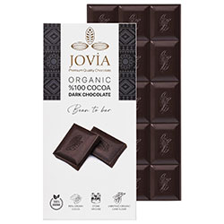 Jovia Organic 100% Cocoa Dark Chocolate 75g