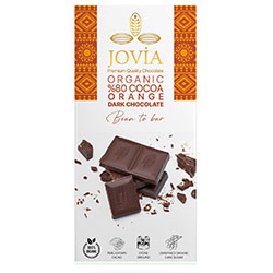 Jovia Organic 80% Dark Chocolate (Orange) 85g