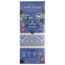 Jovia Organik %70 Bitter Çikolata  Yaban Mersini & Badem & Açai  40g