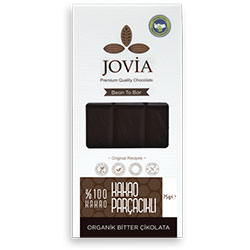 Jovia Organic 100% Dark Chocolate  Chocolate Nibs  75g