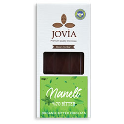 Jovia Organik %70 Bitter Çikolata  Naneli  85g