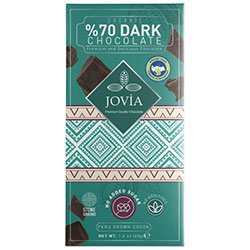 Jovia Organik %70 Bitter Çikolata  Şekersiz  40g