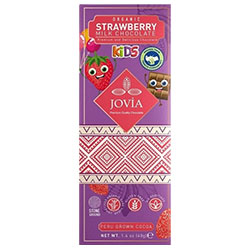 Jovia Organik Kids Sütlü Çilekli Çikolata 40g