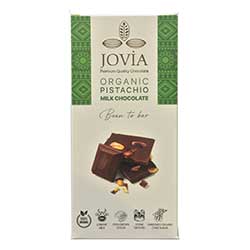Jovia Organik Sütlü Çikolata  Antepfıstıklı  85g