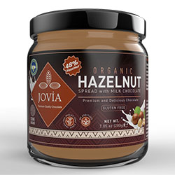 Jovia Organic Hazelnut Spread with Milk Chocolate 200g