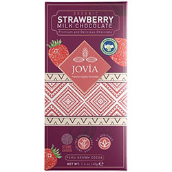 Jovia Organic Milk Chocolate  Starwberry  40g