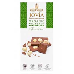 Jovia Organic Milk Chocolate  Hazelnut  85g