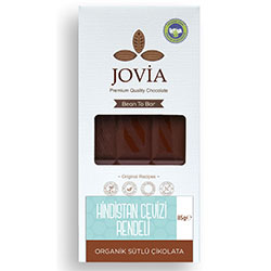 Jovia Organik Sütlü Çikolata  Hindistan Cevizi Rendeli  85g