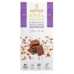Jovia Organic Milk Chocolate  Caramel & Sea Salt  85g