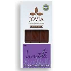 Jovia Organik Sütlü Çikolata  Lavantalı  85g