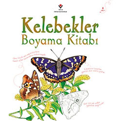 Kelebekler Boyama Kitabı (Yaş 3+) (Tübitak, Megan Cullis)