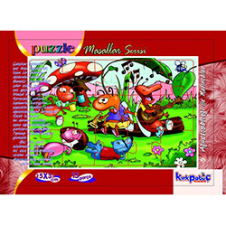 Ağustosböceği ile Karıcalar Puzzle (15 Parça)