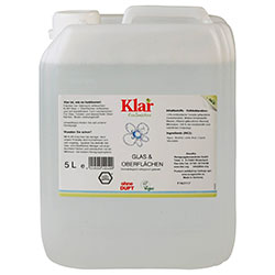 Klar Organic Glass & Surface Cleaner (Fragrance free) 5L