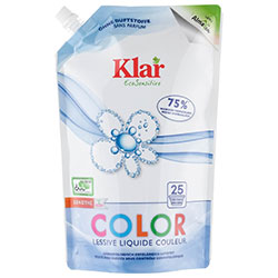 Klar Organic Color Liquid Laundry Detergent  Fragrance-free  1 5L Eco-pack