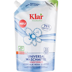 Klar Organic Laundry Soapnut Liquid (Fragrance-free) 1,5L Eko-pack