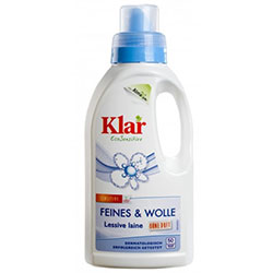 Klar Organic Laundry Liquid for Fine Fabric  Silk & Wool  Fragrance-free  500ml