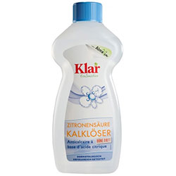 Klar Organic Citric Acid Lime Removing Liquid Descaler  Fragrance-free  500ml
