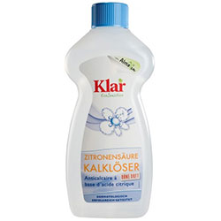 Klar Organic Citric Acid Lime Removing Liquid Descaler (Fragrance-free) 500ml