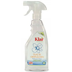 Klar Organic Glass & Surface Cleaner (Fragrance free) 500ml Spray