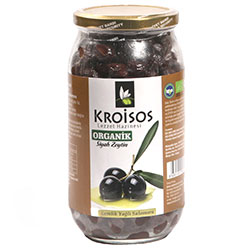 Kroisos Organic Black Olive  Gemlik Brined with Oil  700g