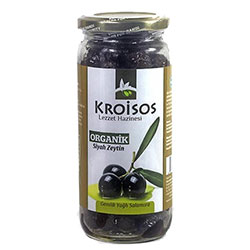 Kroisos Organic Black Olive  Gemlik Brined with Oil  310g