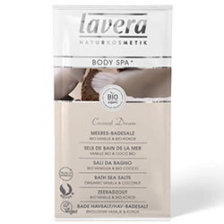 Lavera Organic Bath Sea Salt  Vanilla and Coconut  80g