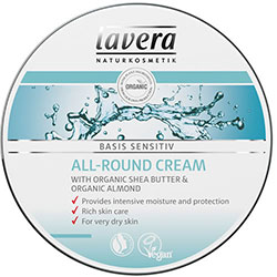 Lavera Organic Basis Sensitiv Hand and Body Cream  Shea Butter & Almond   For All Skin Type  150ml