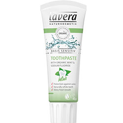 Lavera Organic Basis Sensitiv Toothpaste  Mint & Fluoride  75ml