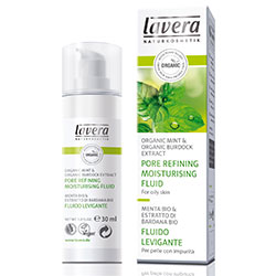 Lavera Organic Refining Moisturising Fluid  Oily Skin  Mint  30ml