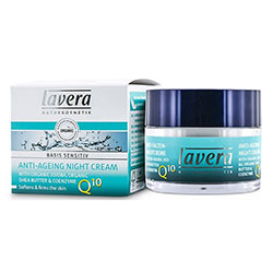 Lavera Organik Basis Sensitiv Yaşlanma Karşıtı Gece Kremi  Q10 Enzimli & Jojoba & Shea  50ml