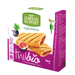 Le Moulin Du Pivert Organic Biscuits Stuffed with Fig 150g
