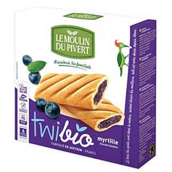Le Moulin Du Pivert Organic Biscuits Stuffed with Blueberry 150g