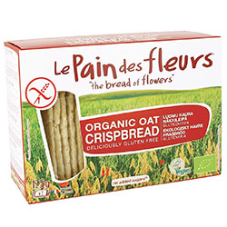 Le Pain des Fleurs Organik Yulaflı Atıştırmalık Kraker  Glutensiz Çıtır Ekmek   30 adet  125gr