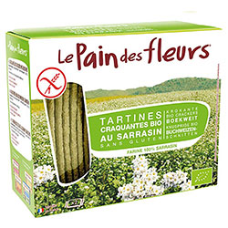 Le Pain des Fleurs Organik Karabuğdaylı Atıştırmalık Kraker  Glutensiz Çıtır Ekmek   30 adet  125gr