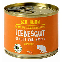 Liebesgut Organik Konserve Tavuklu Yaş Kedi Maması 200gr