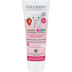 Logodent Organic Strawberry Dental Gel For KIDS 50ml