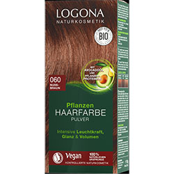 Logona Organic Herbal Hair Colour Powder  060 Nut Brown 