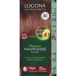 Logona Organic Herbal Hair Colour Powder  070 Chestnut Brown 