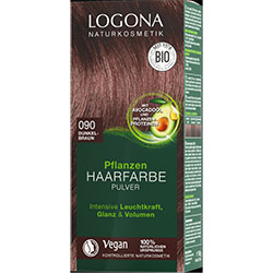 Logona Organic Herbal Hair Colour Powder  090 Dark Brown 